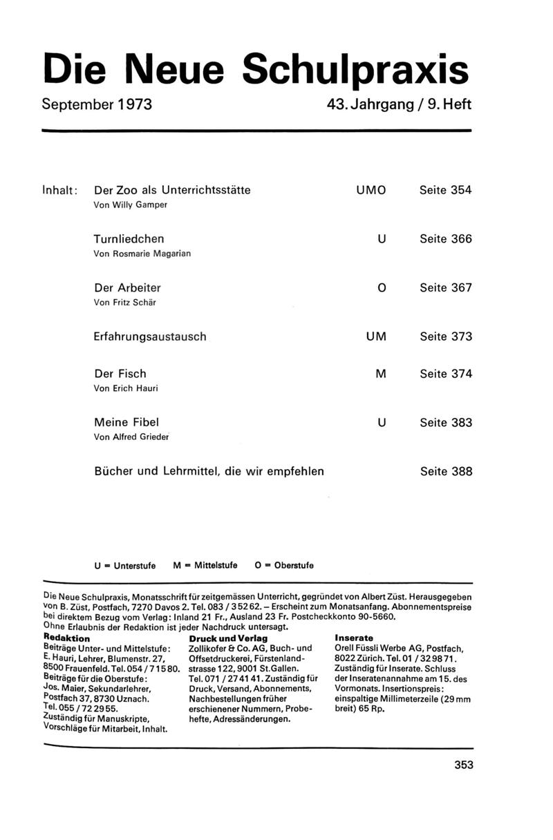 Buchumschlag - Heft 9
