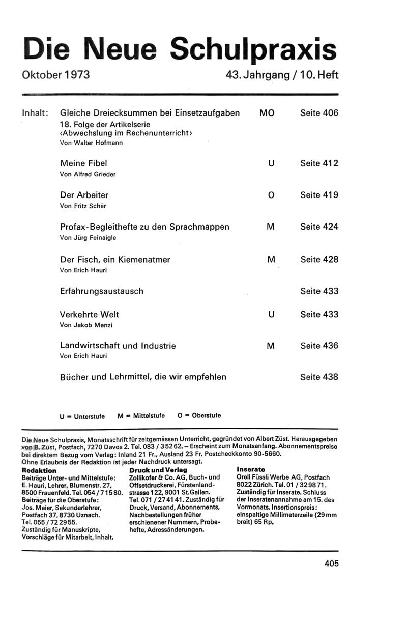 Buchumschlag - Heft 10
