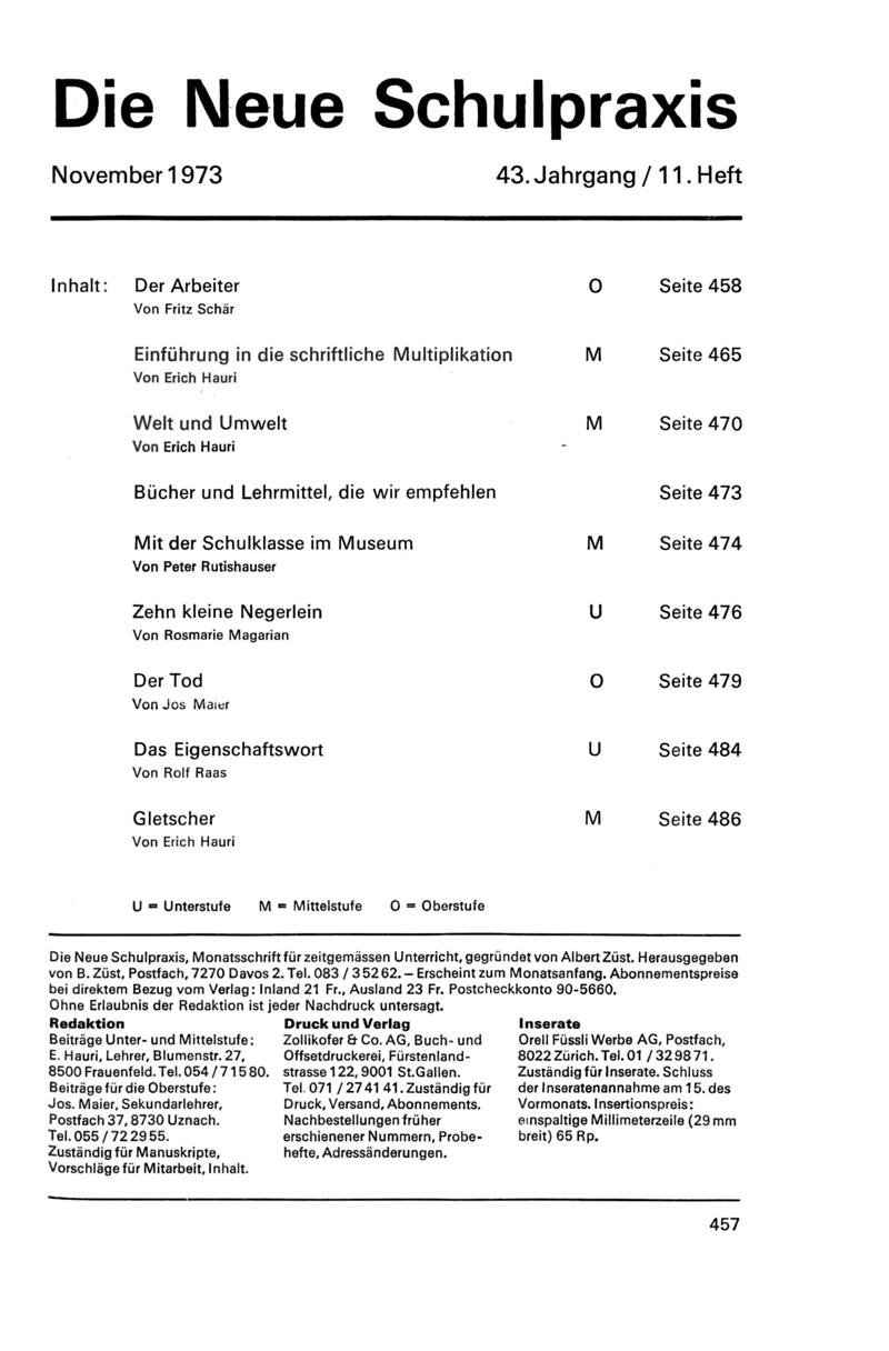 Buchumschlag - Heft 11