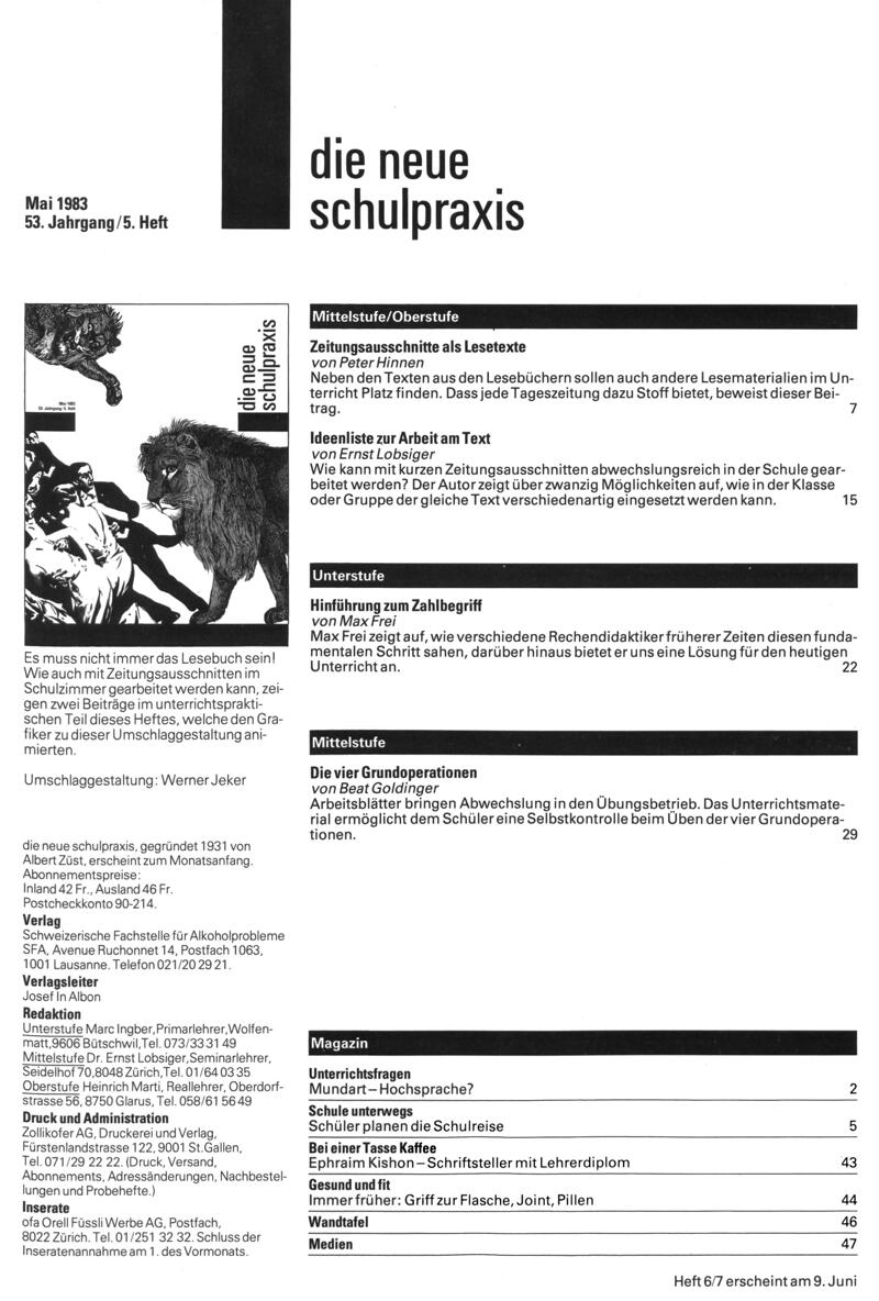 Buchumschlag - Heft 5