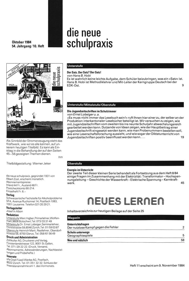 Buchumschlag - Heft 10