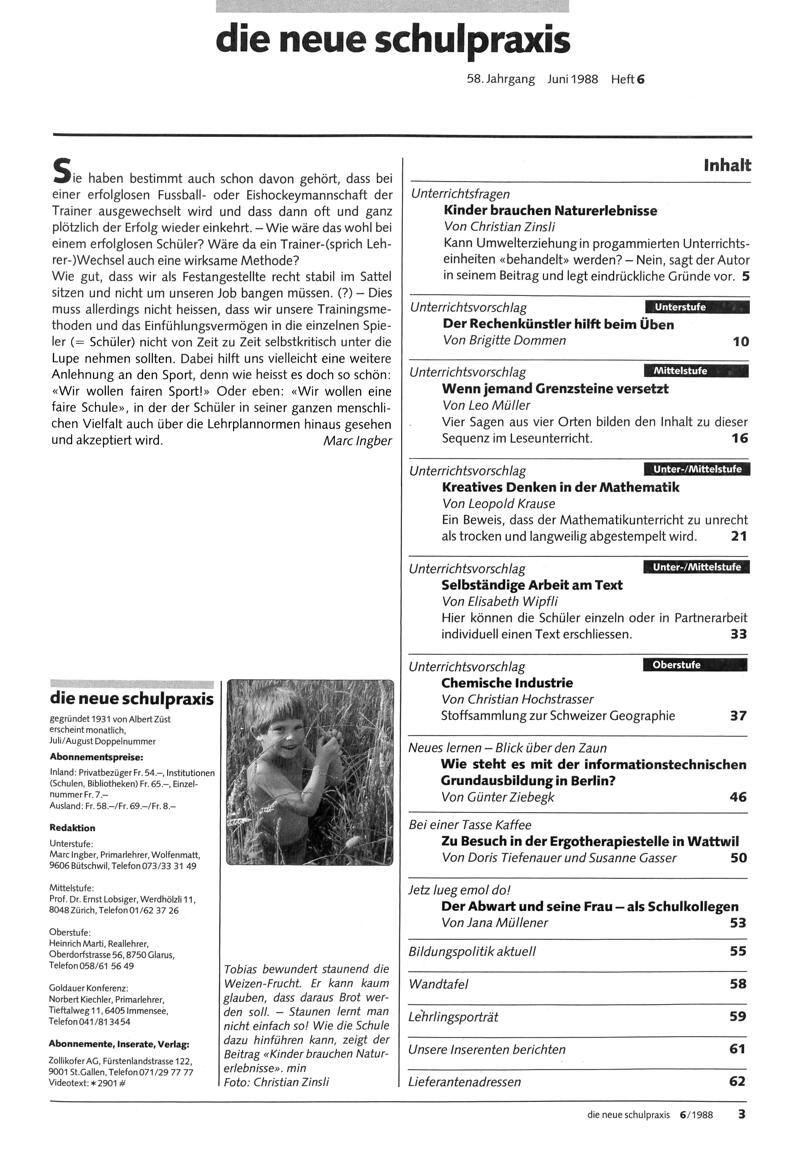 Buchumschlag - Heft 6