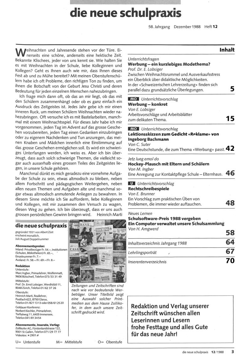 Buchumschlag - Heft 12