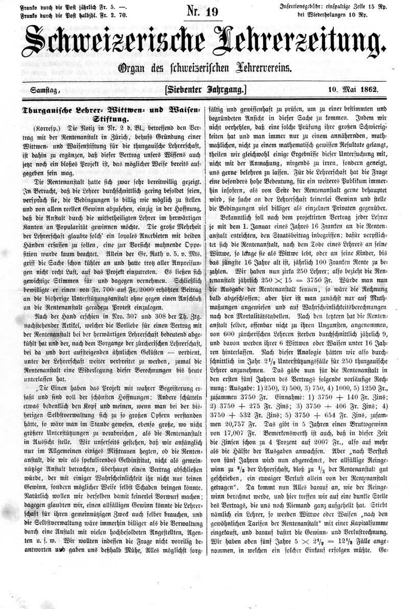 Buchumschlag - Heft 19