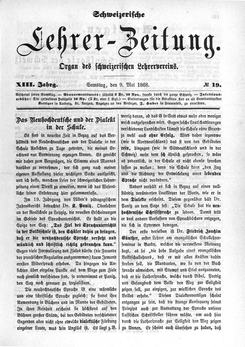 Buchumschlag - Heft 19
