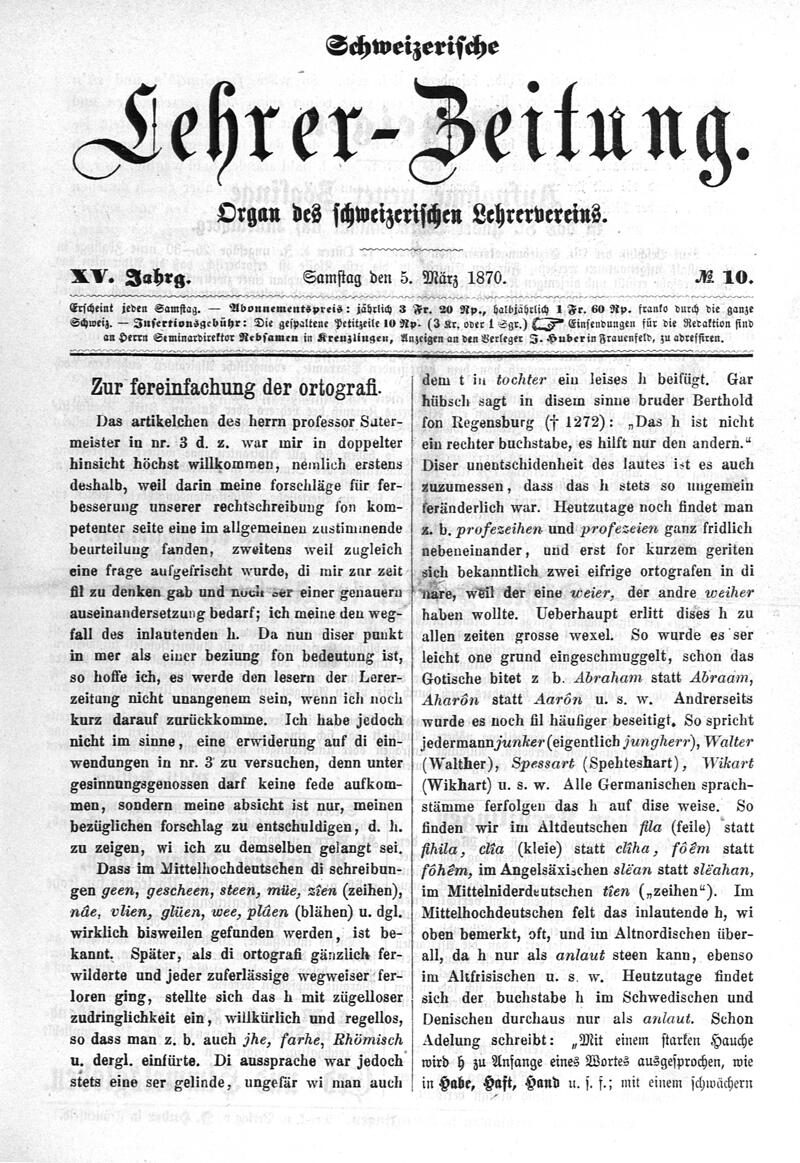 Buchumschlag - Heft 10