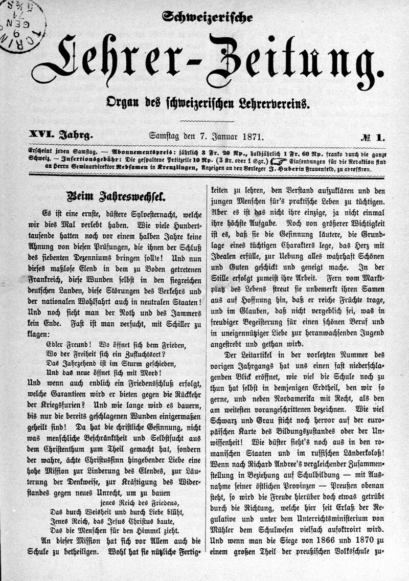 Buchumschlag - Heft 1