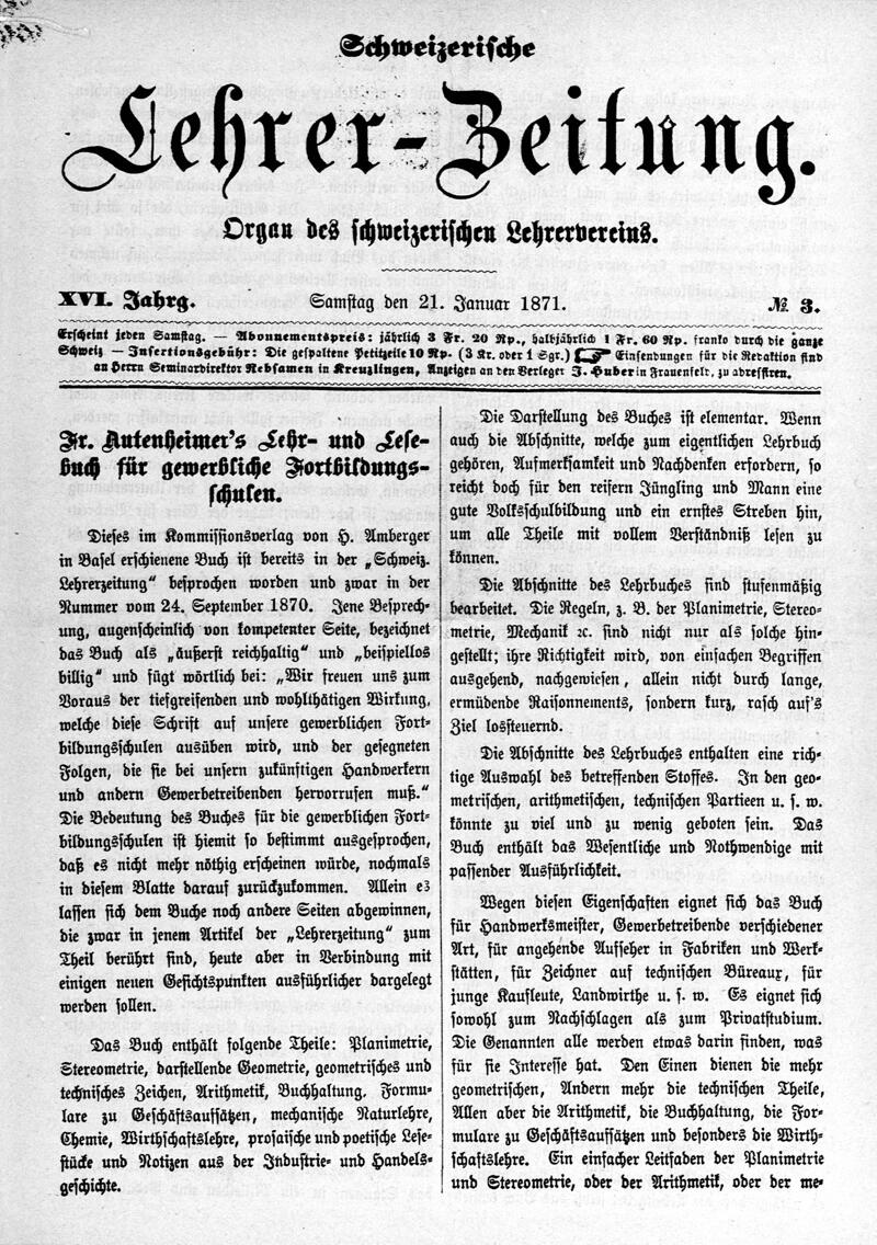 Buchumschlag - Heft 3