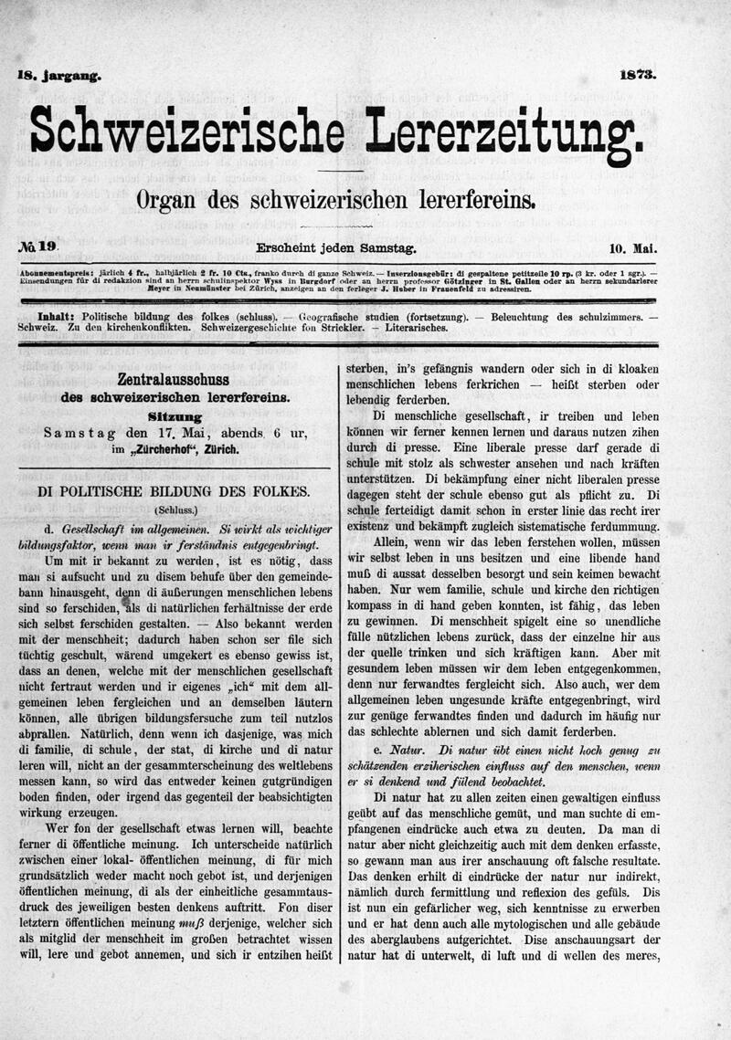 Buchumschlag - Heft 19