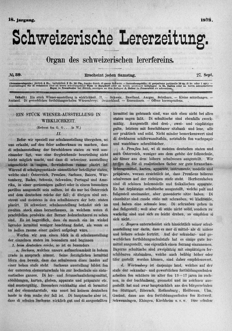 Buchumschlag - Heft 39
