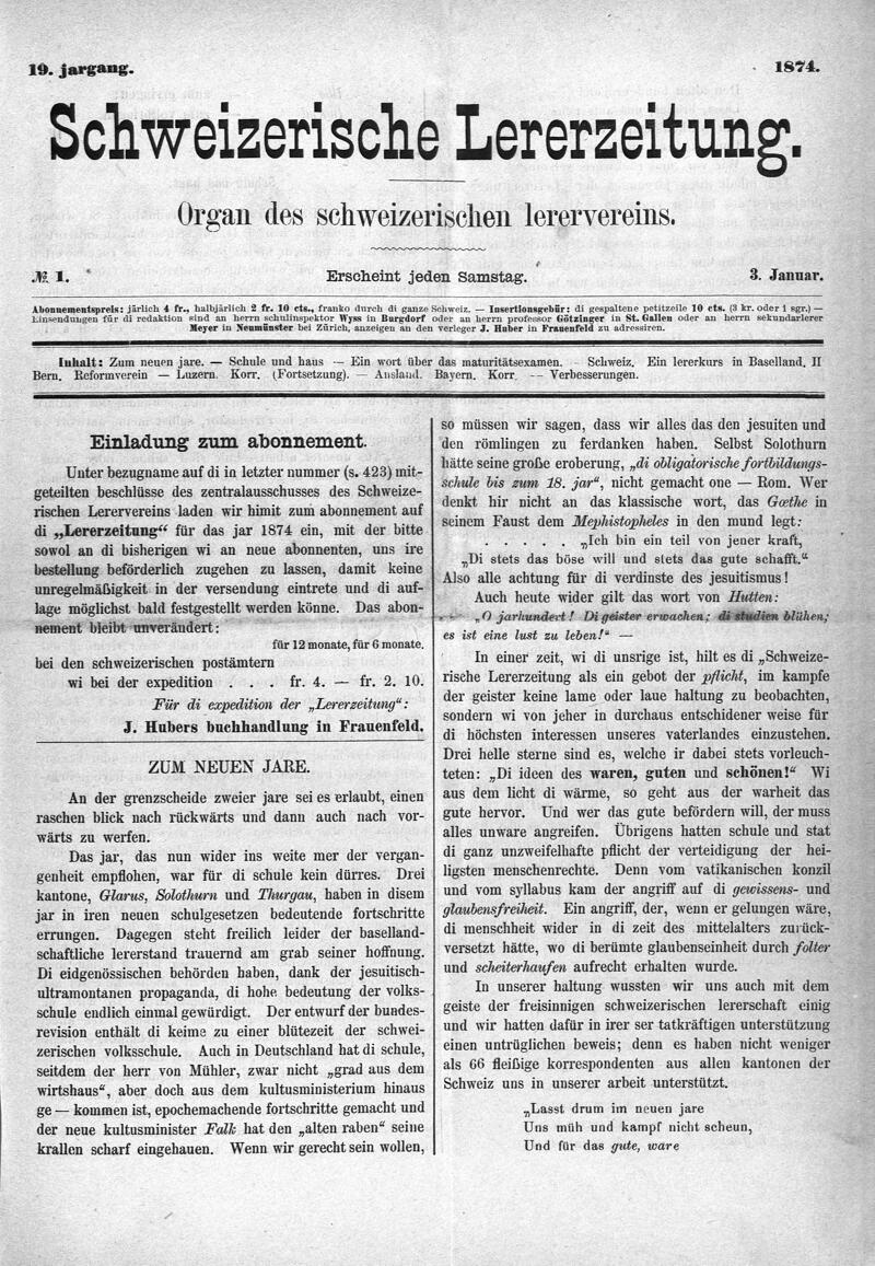 Buchumschlag - Heft 1