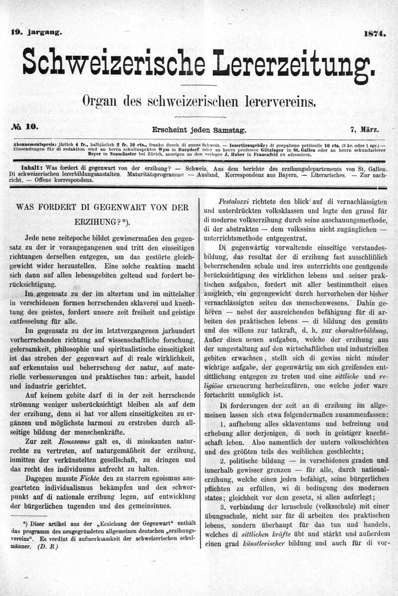 Buchumschlag - Heft 10