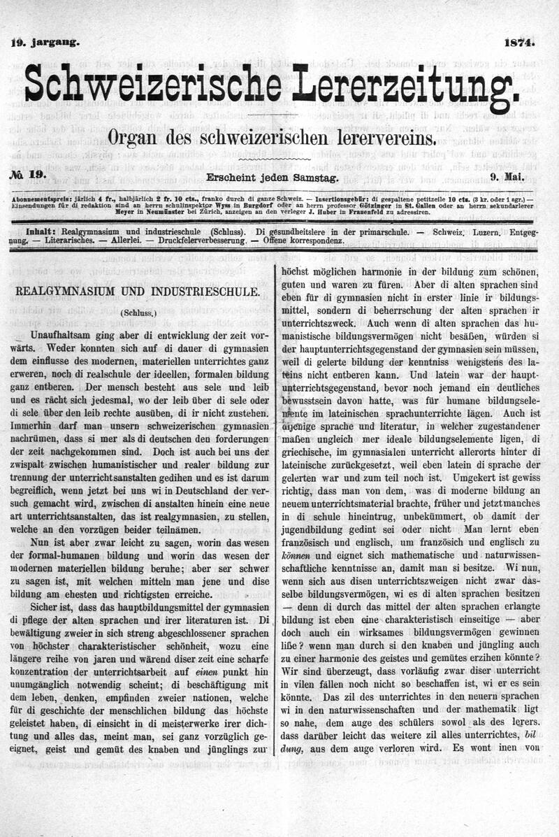 Buchumschlag - Heft 19