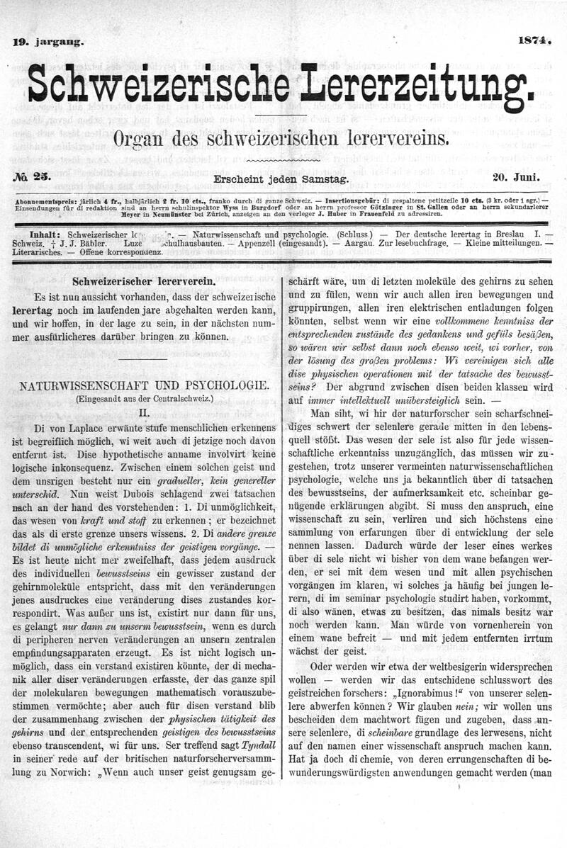 Buchumschlag - Heft 25