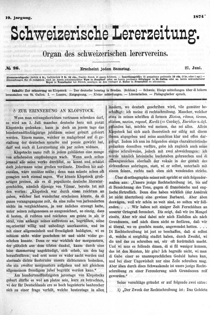 Buchumschlag - Heft 26