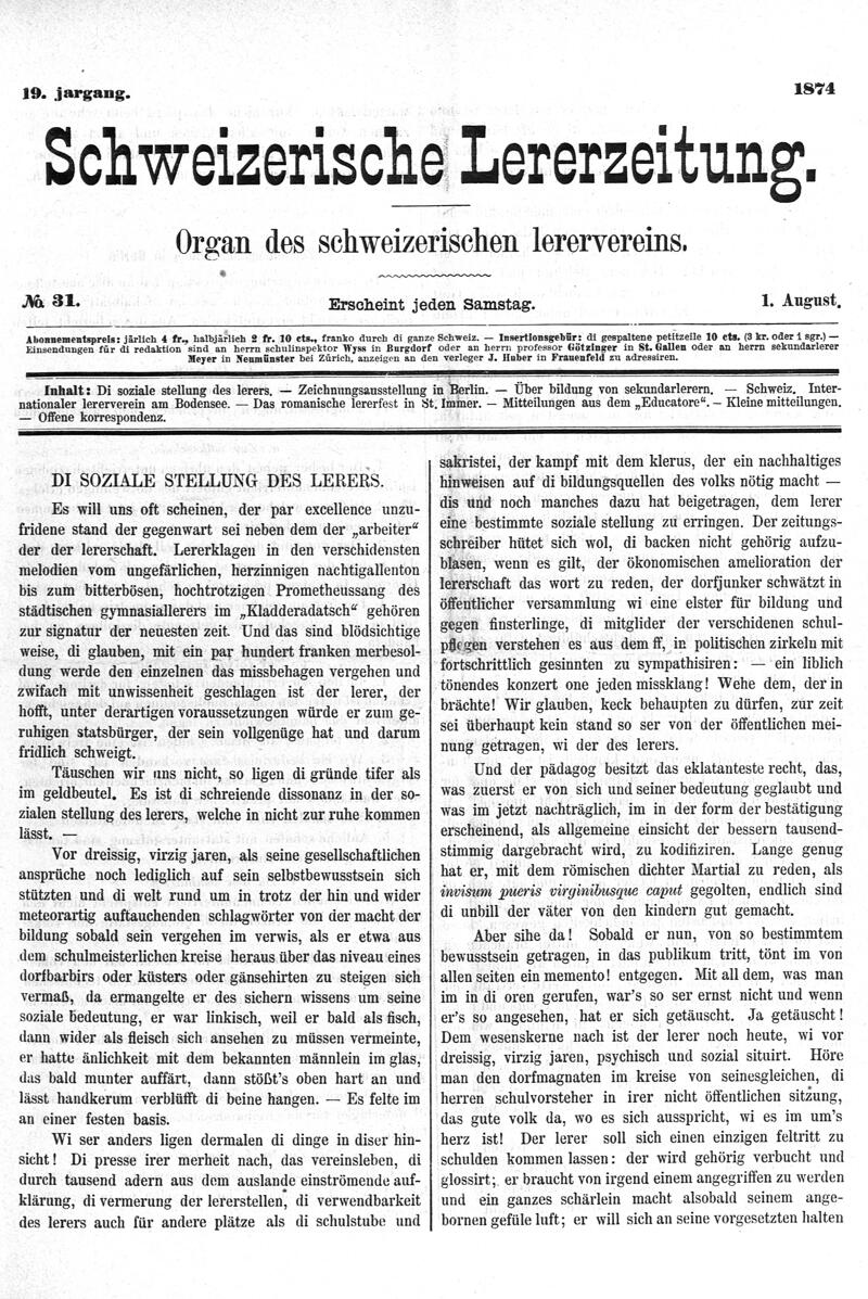 Buchumschlag - Heft 31