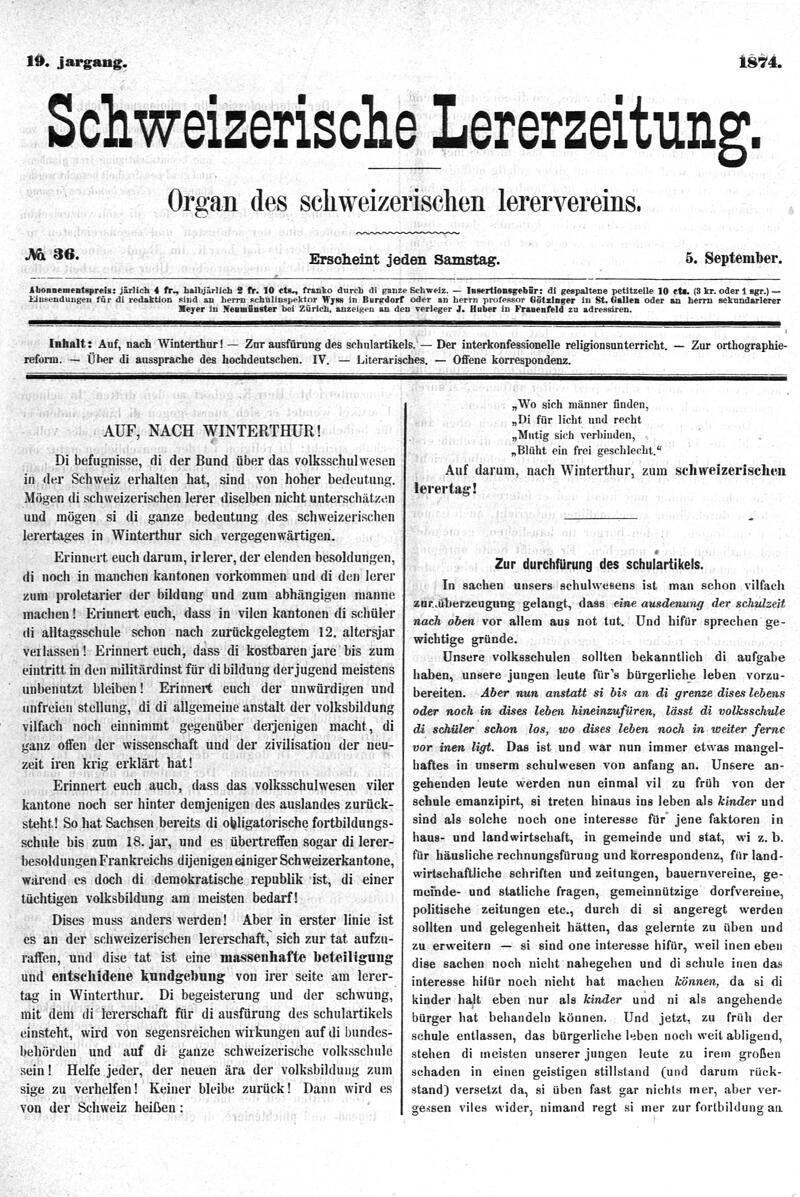 Buchumschlag - Heft 36