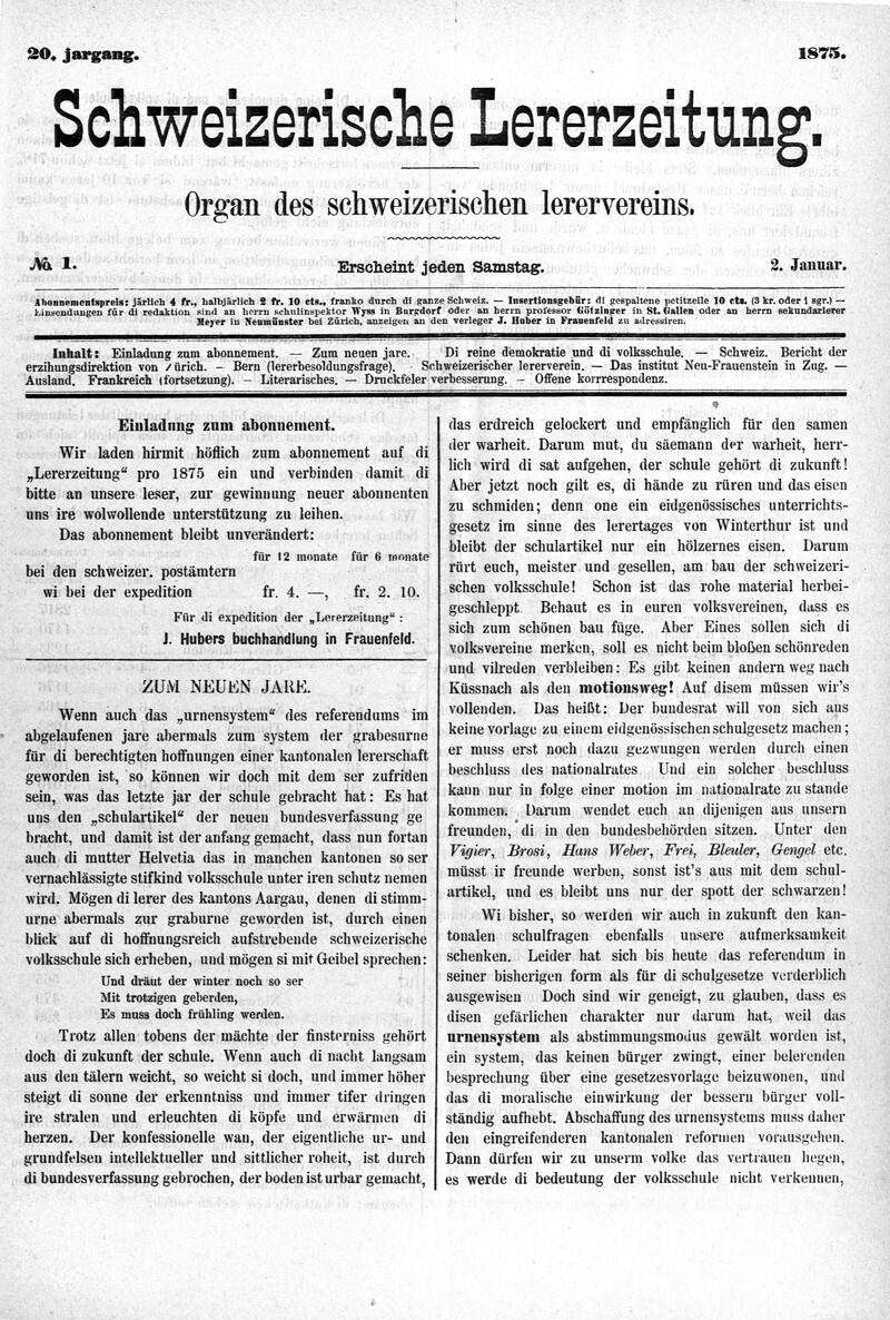 Buchumschlag - Heft 1