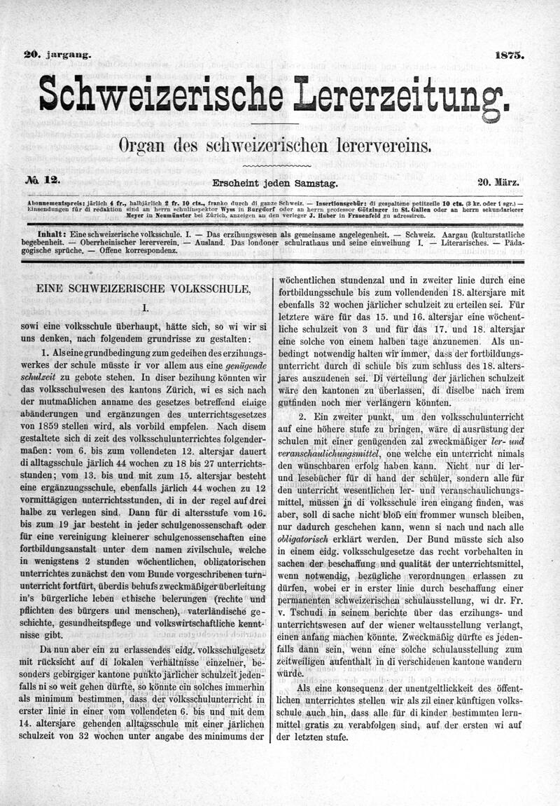 Buchumschlag - Heft 12