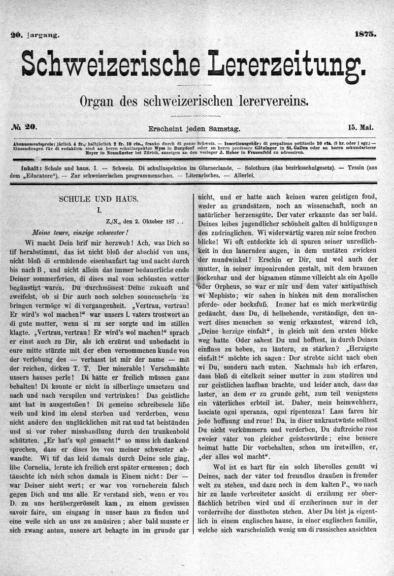 Buchumschlag - Heft 20