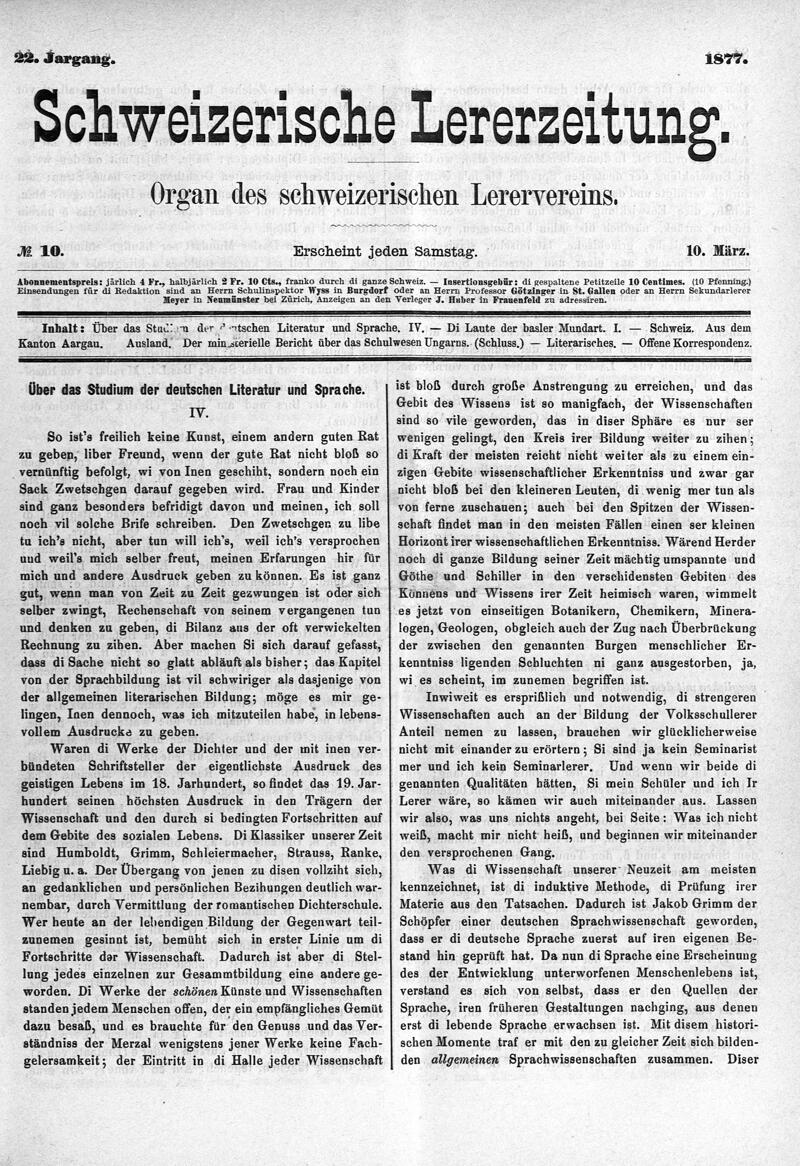 Buchumschlag - Heft 10