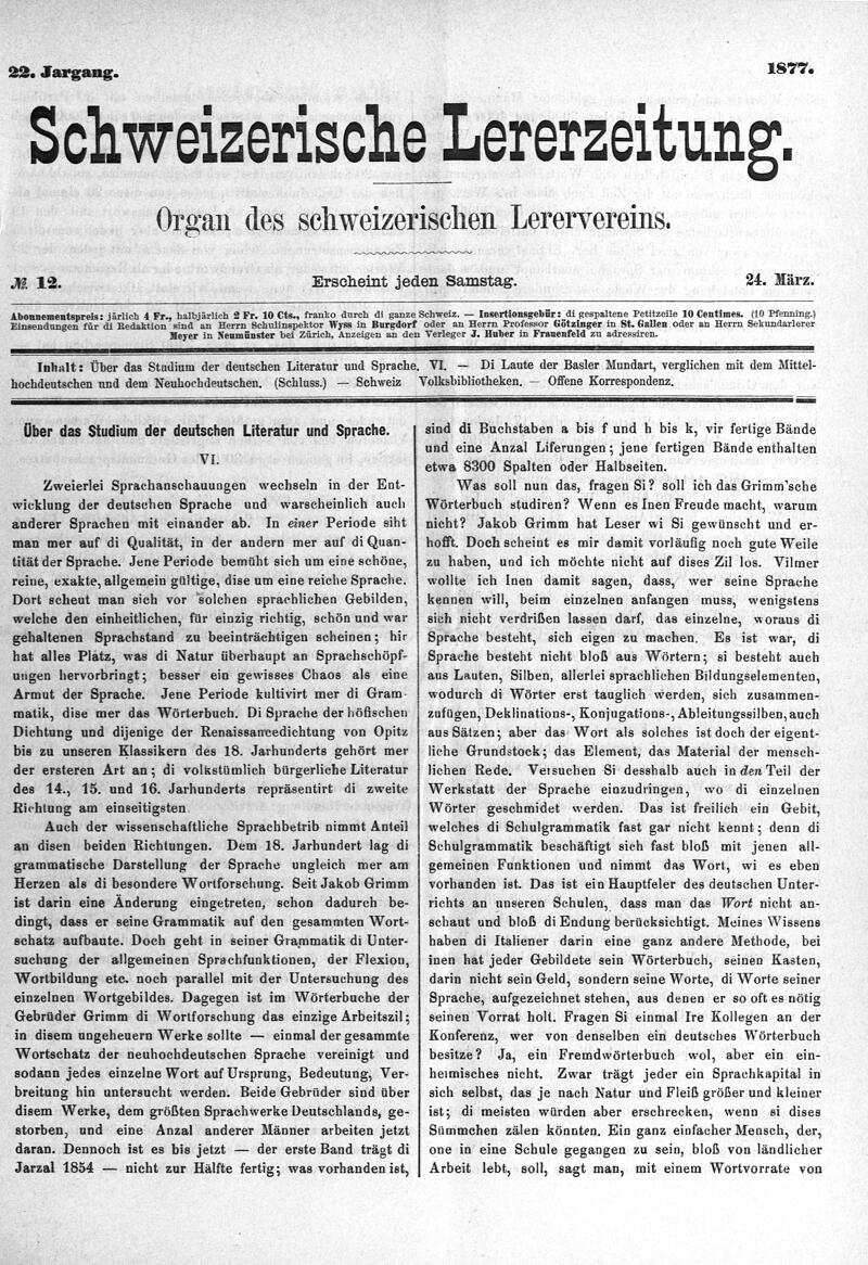 Buchumschlag - Heft 12