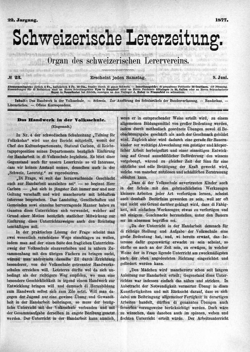 Buchumschlag - Heft 23