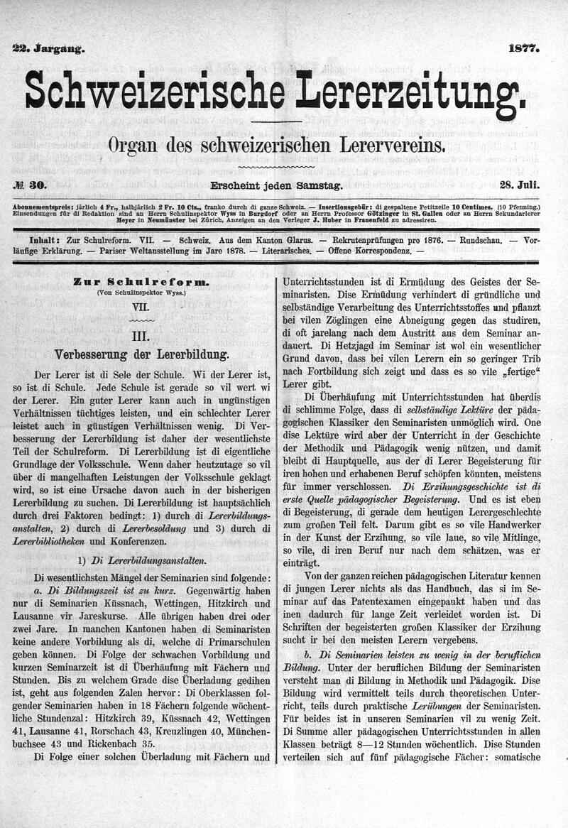 Buchumschlag - Heft 30