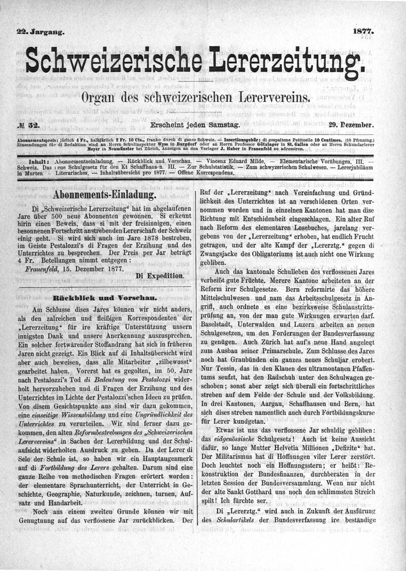 Buchumschlag - Heft 52