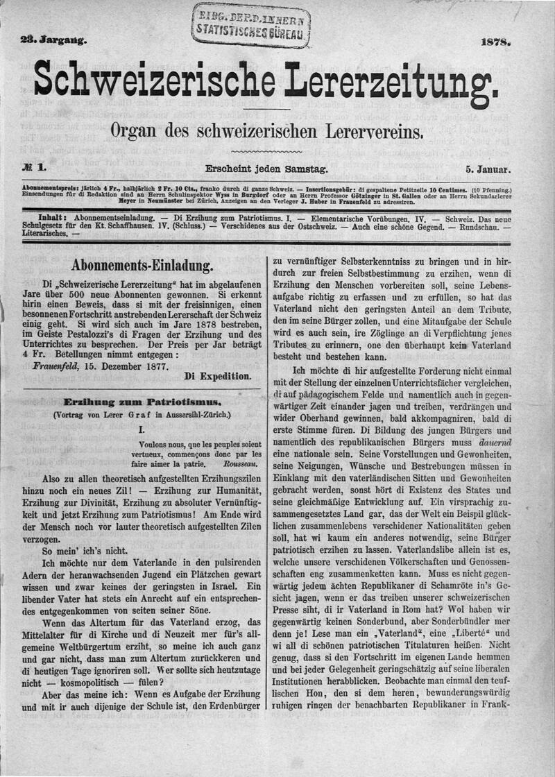 Buchumschlag - Heft 1