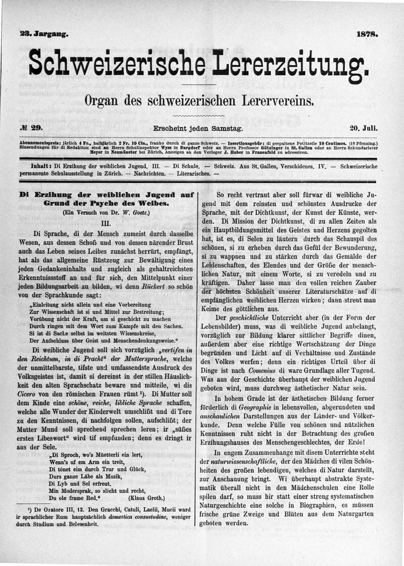 Buchumschlag - Heft 29
