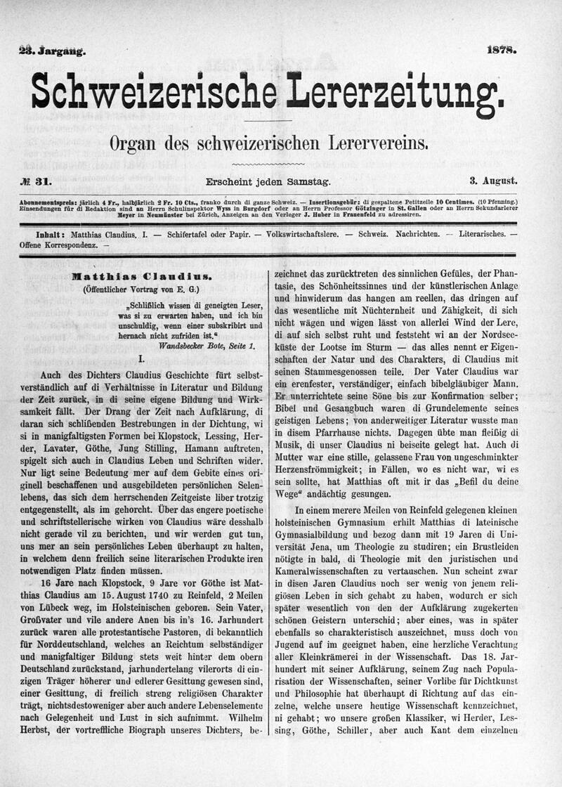 Buchumschlag - Heft 31