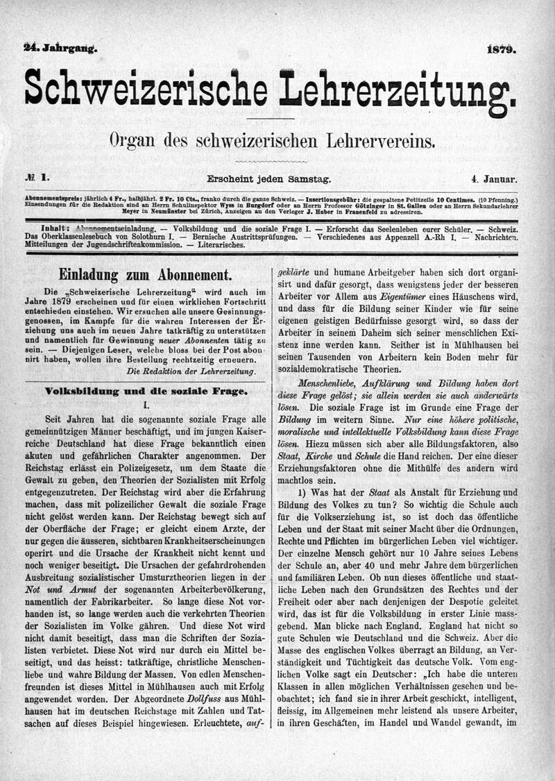 Buchumschlag - Heft 1