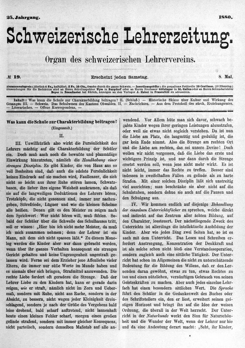 Buchumschlag - Heft 19
