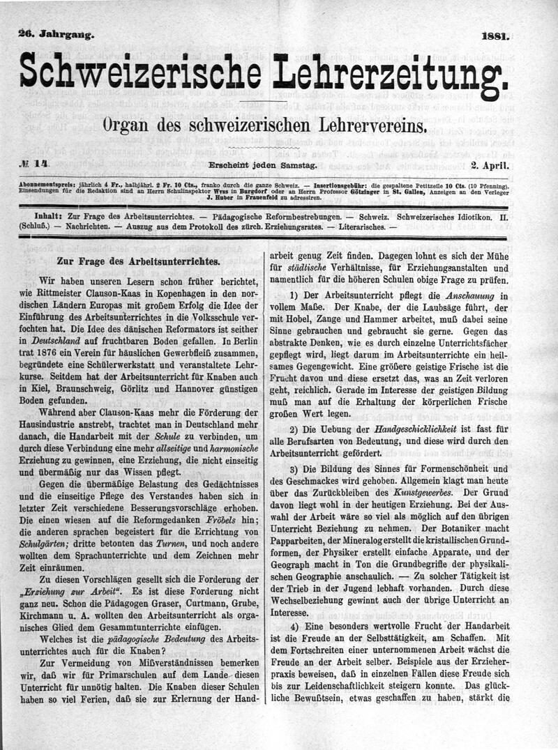 Buchumschlag - Heft 14
