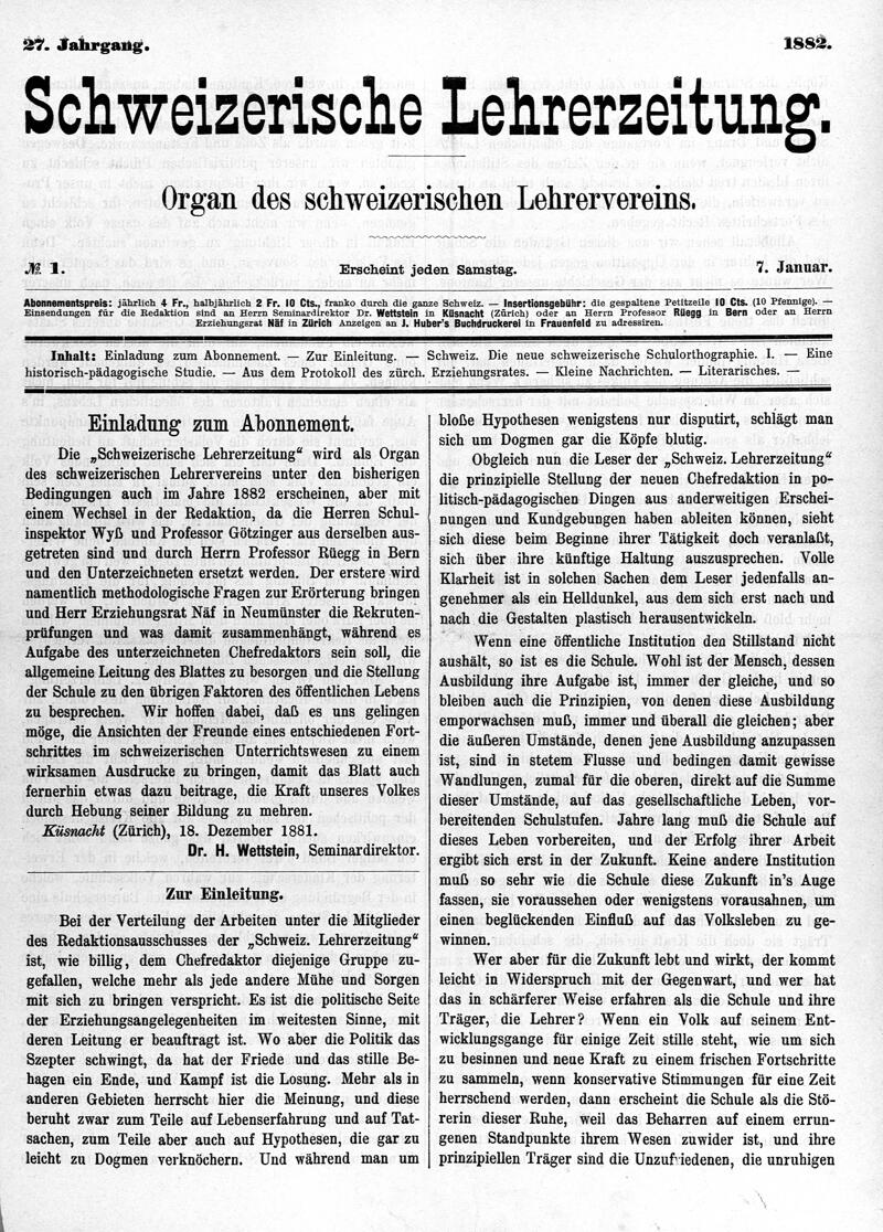 Buchumschlag - Heft 1