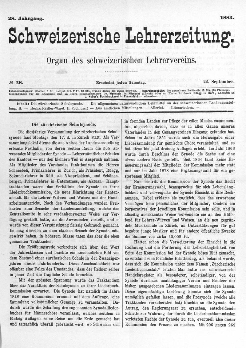 Buchumschlag - Heft 38