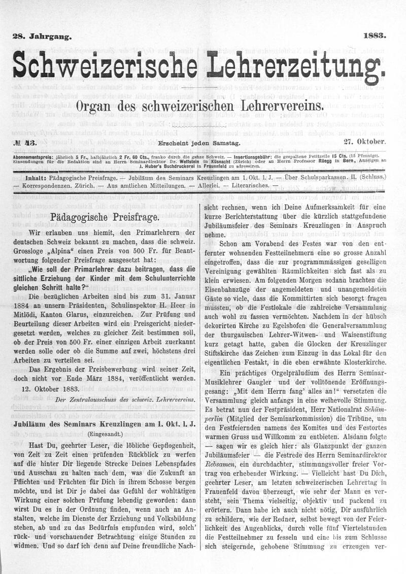 Buchumschlag - Heft 43