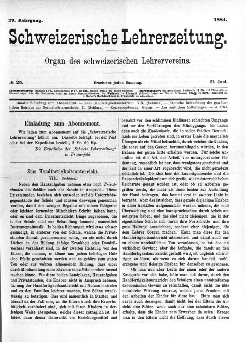 Buchumschlag - Heft 25