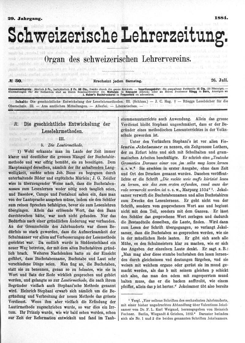 Buchumschlag - Heft 30