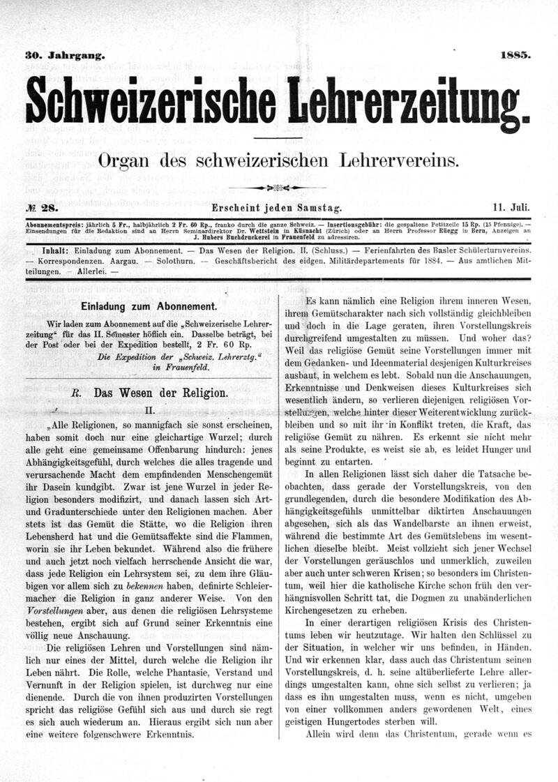 Buchumschlag - Heft 28