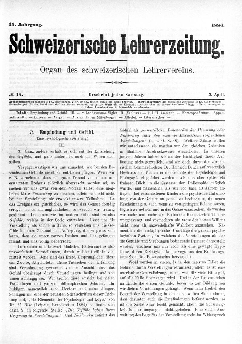 Buchumschlag - Heft 14