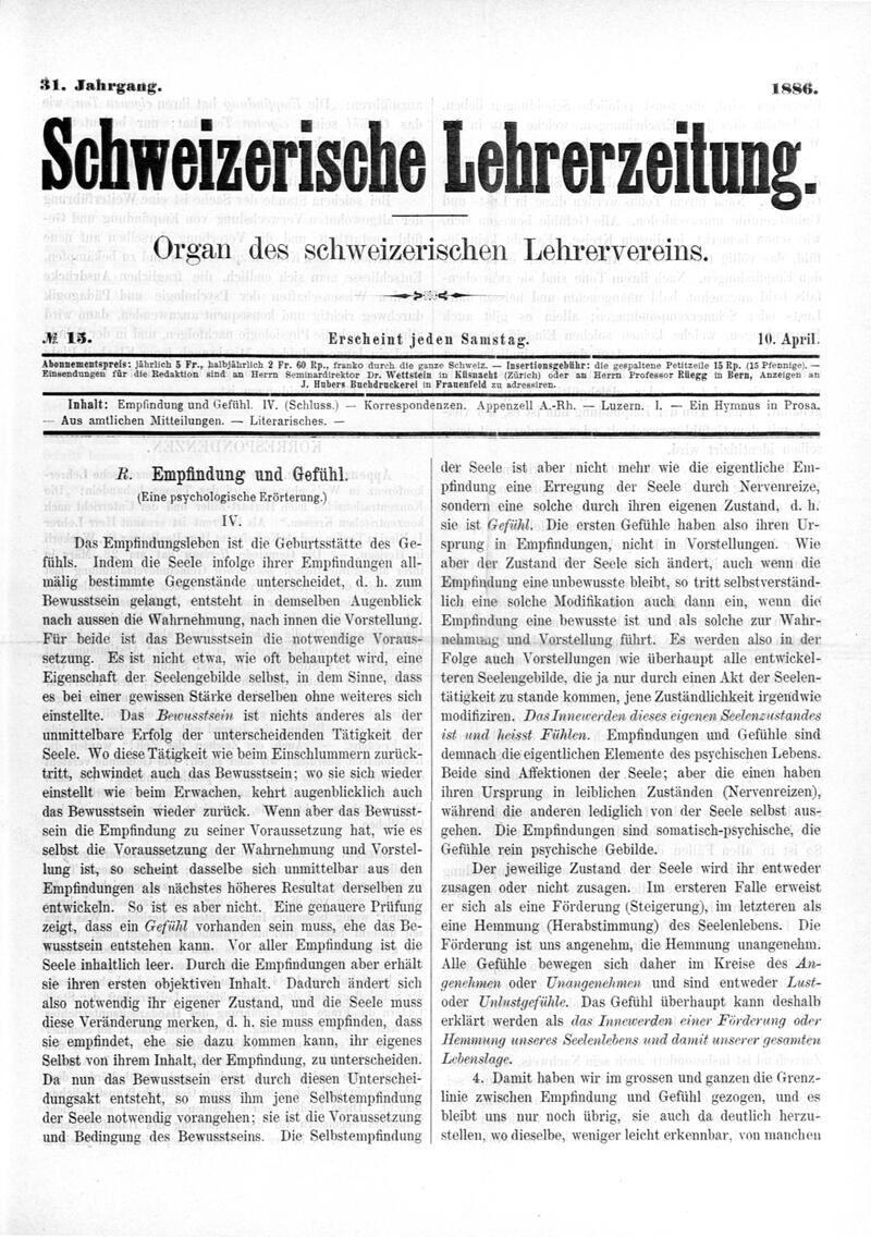 Buchumschlag - Heft 15