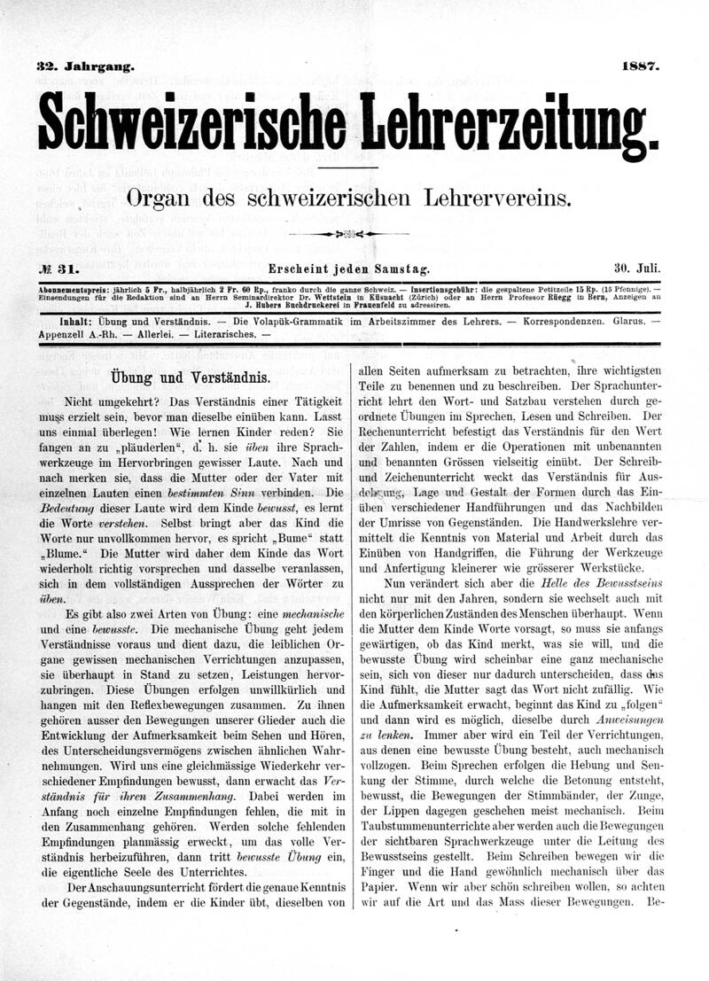 Buchumschlag - Heft 31