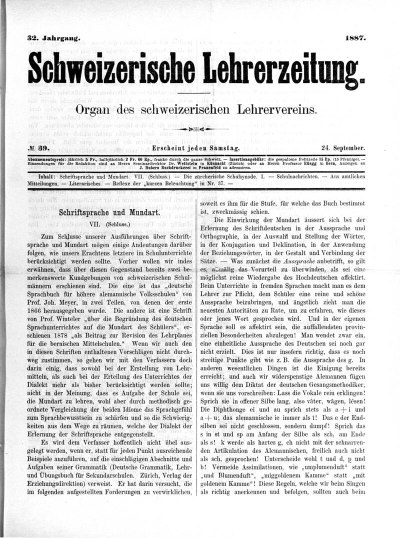 Buchumschlag - Heft 39