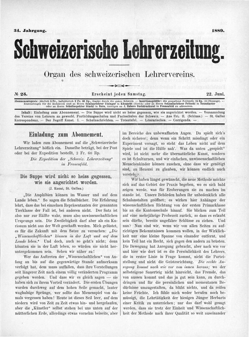 Buchumschlag - Heft 25