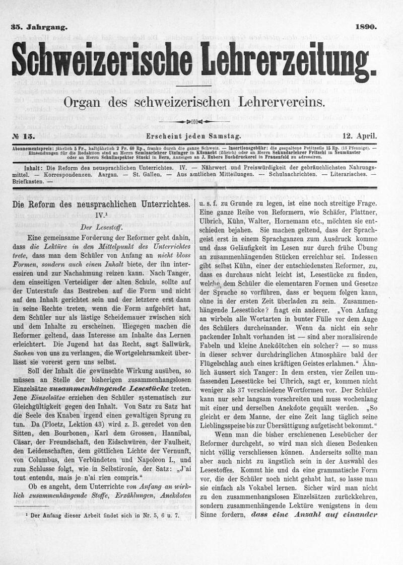 Buchumschlag - Heft 15