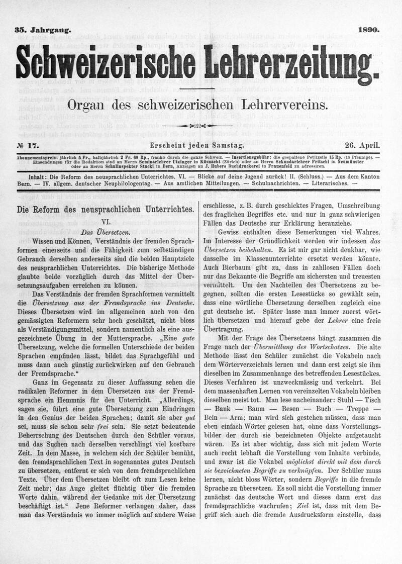 Buchumschlag - Heft 17