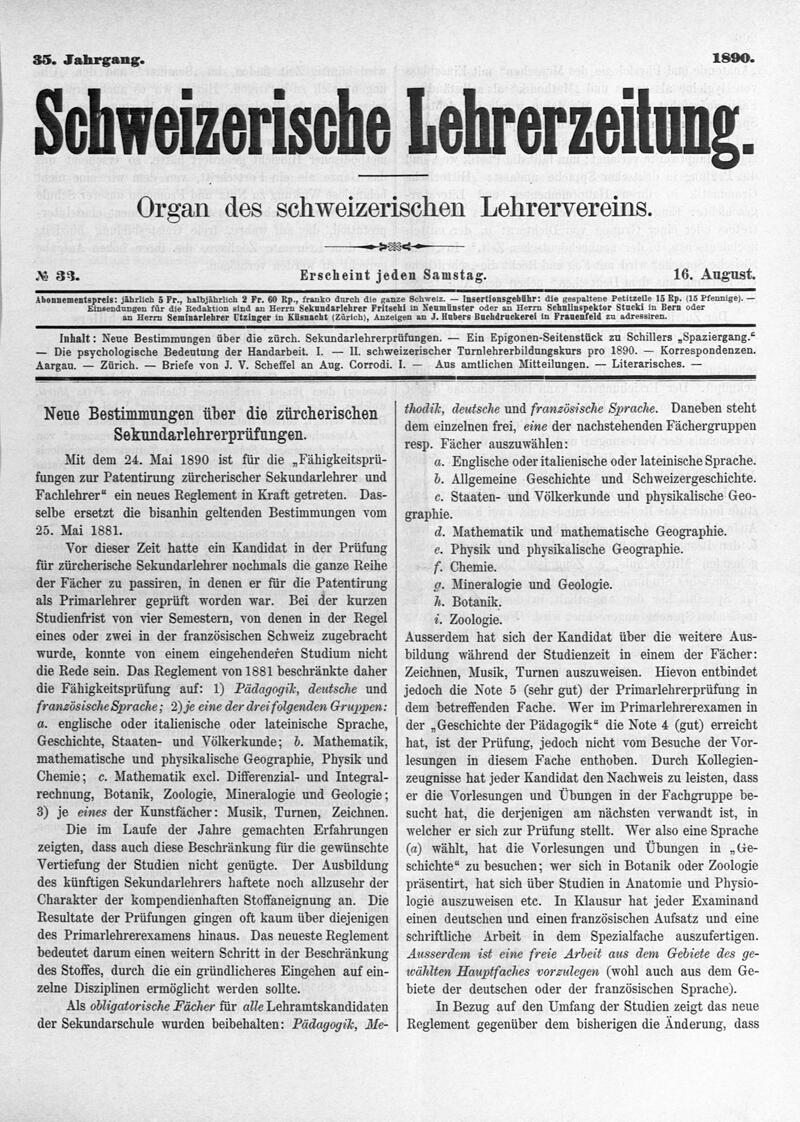 Buchumschlag - Heft 33