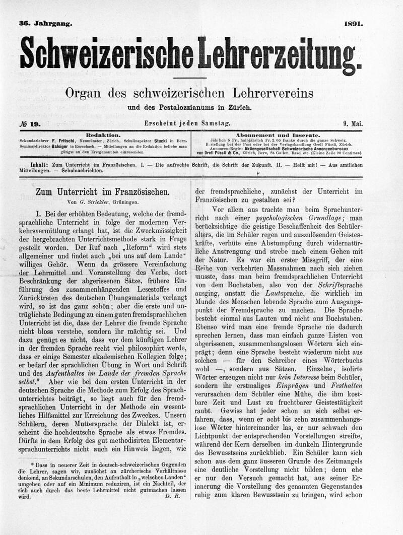 Buchumschlag - Heft 19